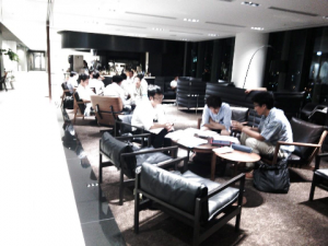 手前が初学者のグループです